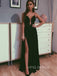 Sexy Black Chiffon Appliques Long Evening Prom Dresses, A-line Custom Prom Dresses, YD0018