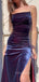 Spaghetti Straps Velvet Long Evening Prom Dresses, Mermaid Custom prom dresses, YD0028