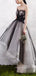 Sweetheart Tulle A-line High-low Long Evening Prom Dresses, Strapless Custom Prom Dresses, YD0067