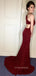 Gorgeous Mermaid Sequins Long Evening Prom Dresses, Custom Spaghetti Straps Prom Dresses, YD0104