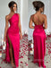 Sexy Backless One Shoulder Long Evening Prom Dresses, Cheap Custom Mermaid Prom Dress, YD0142