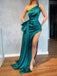 Popular Mermaid Strapless Satin Long Evening Prom Dresses, Cheap Prom Dress, YD0144