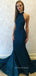 Halter Sparkly Mermaid Long Evening Prom Dresses, Custom Prom Dress, YD0181