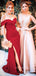 Popular Side Slit Long Evening Prom Dresses, Cheap Custom Prom Dress, YD0209