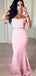 Off Shoulder Mermaid Two Pieces Long Evening Prom Dresses, YD0229