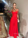 A-line Red Sweetheart Long Evening Prom Dresses, YD0237