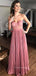 Sweetheart A-line Formal Long Evening Prom Dresses, YD0238